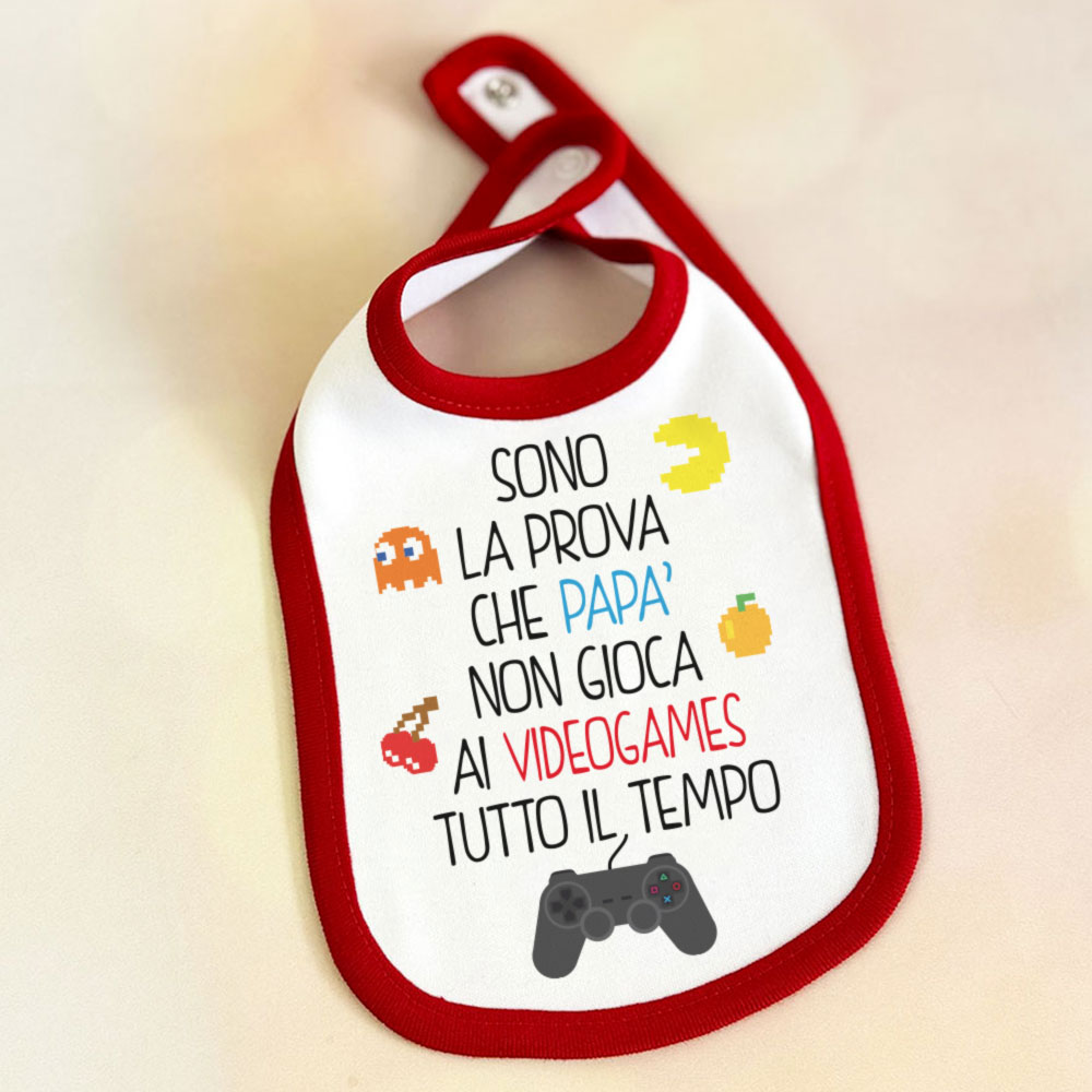 Bavaglini neonato con dediche per la festa del papà